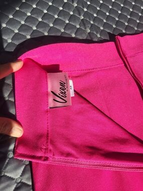 Vixen by Micheline Pitt Hot Pink Pencil Skirt